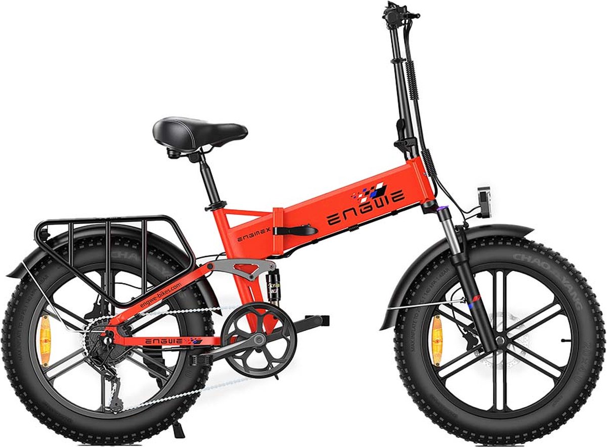 ENGWE Engine X - Elektrische Vouwfiets - Rood - 250W - Elektrische Vouwfiets Fiets (elektrisch) kopen online