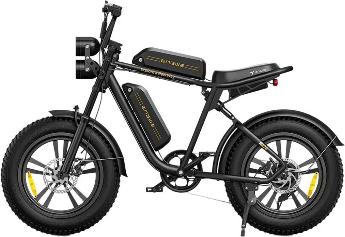 ENGWE M20 (26Ah) Elektrische Fatbike - Dubbele Accu - 20 Inch - 250W Motor - 7 Versnellingen - 150 km Actieradius - Mechanische Schijfremmen - Zwart Fiets (elektrisch) kopen online