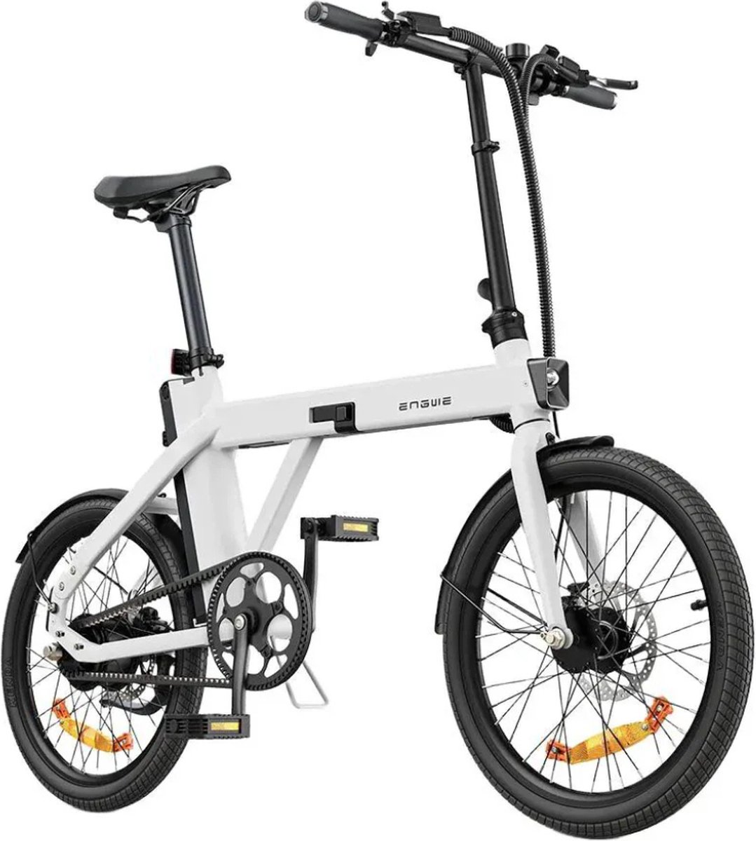 ENGWE P20 Elektrische Vouwfiets - Carbon Riemaandrijving - 20 Inch - 250W Motor - 100 km Actieradius - Hydraulische Schijfremmen - Wit Fiets (elektrisch) kopen online
