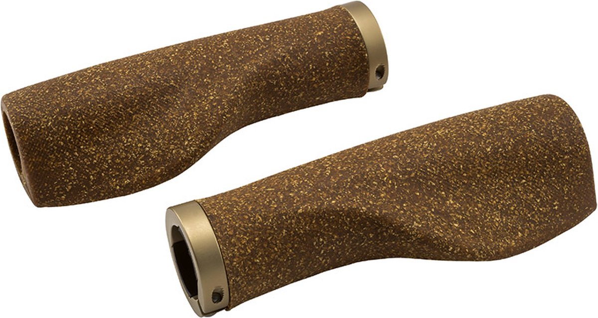 ergotec set handvatten kyoto cork l r 130mm bruin