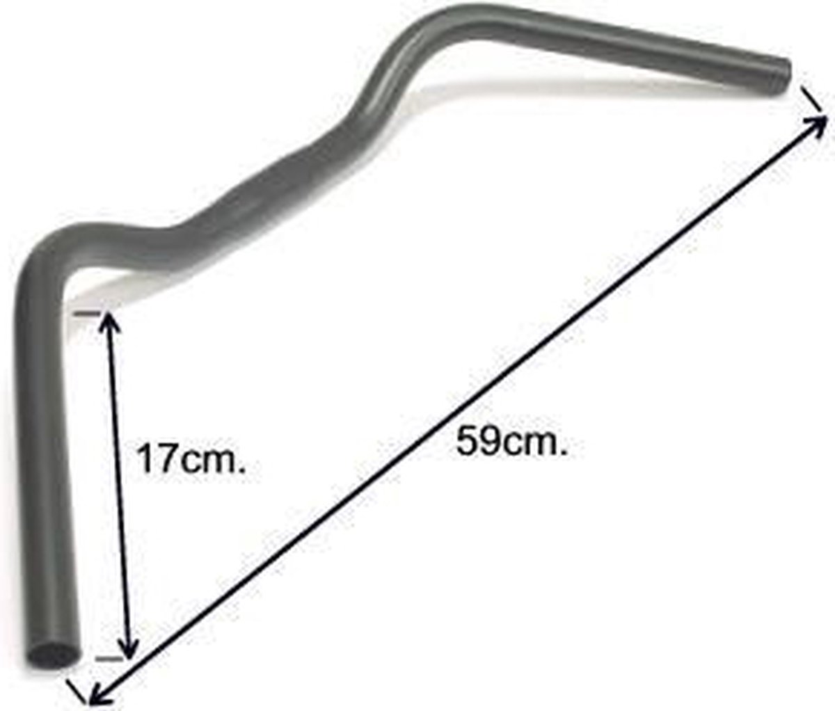 ergotec stuur trekking 25 4 x 590 mm zwart