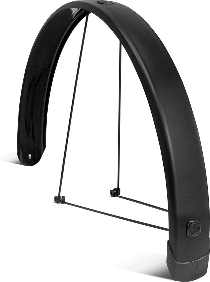 eurofender achterspatbord tempo square 26 65mm mat zwart