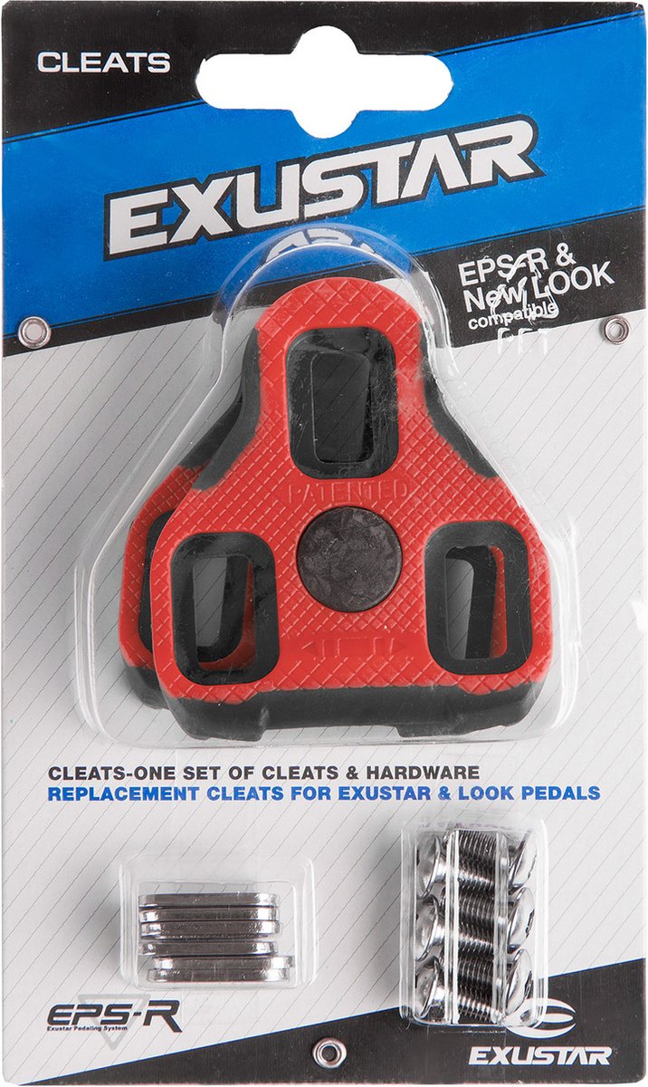 exustar e arc11 schoenplaatjesset rood zwart zilver man