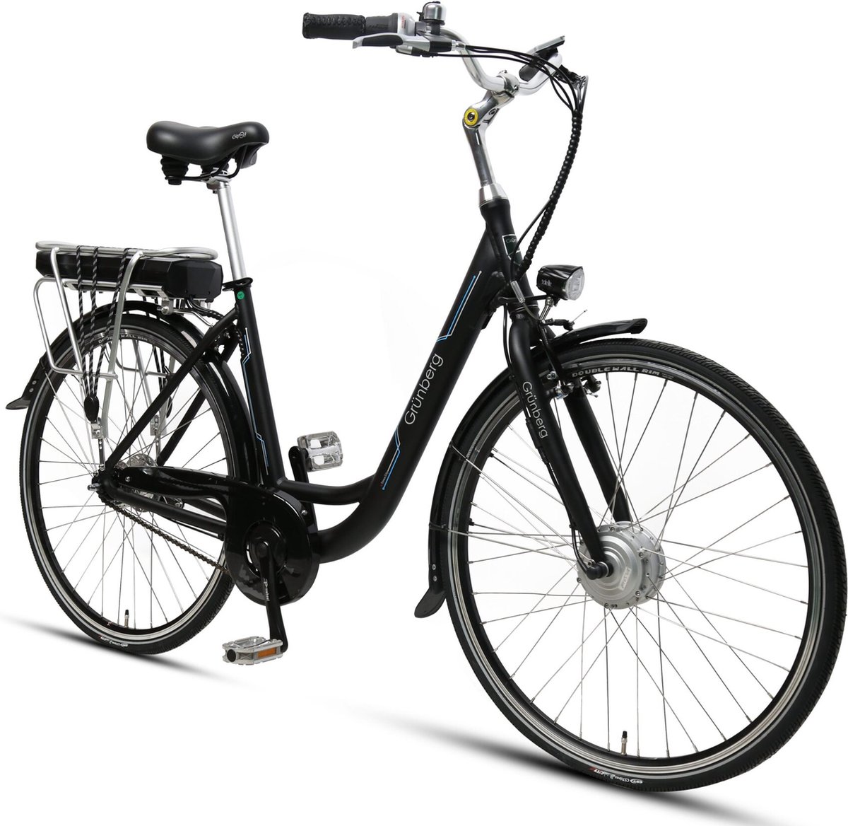 Grünberg Biene - Elektrische Stadsfiets - Zwart - Nexus 7 - 100% Rijklaar Fiets (elektrisch) kopen online
