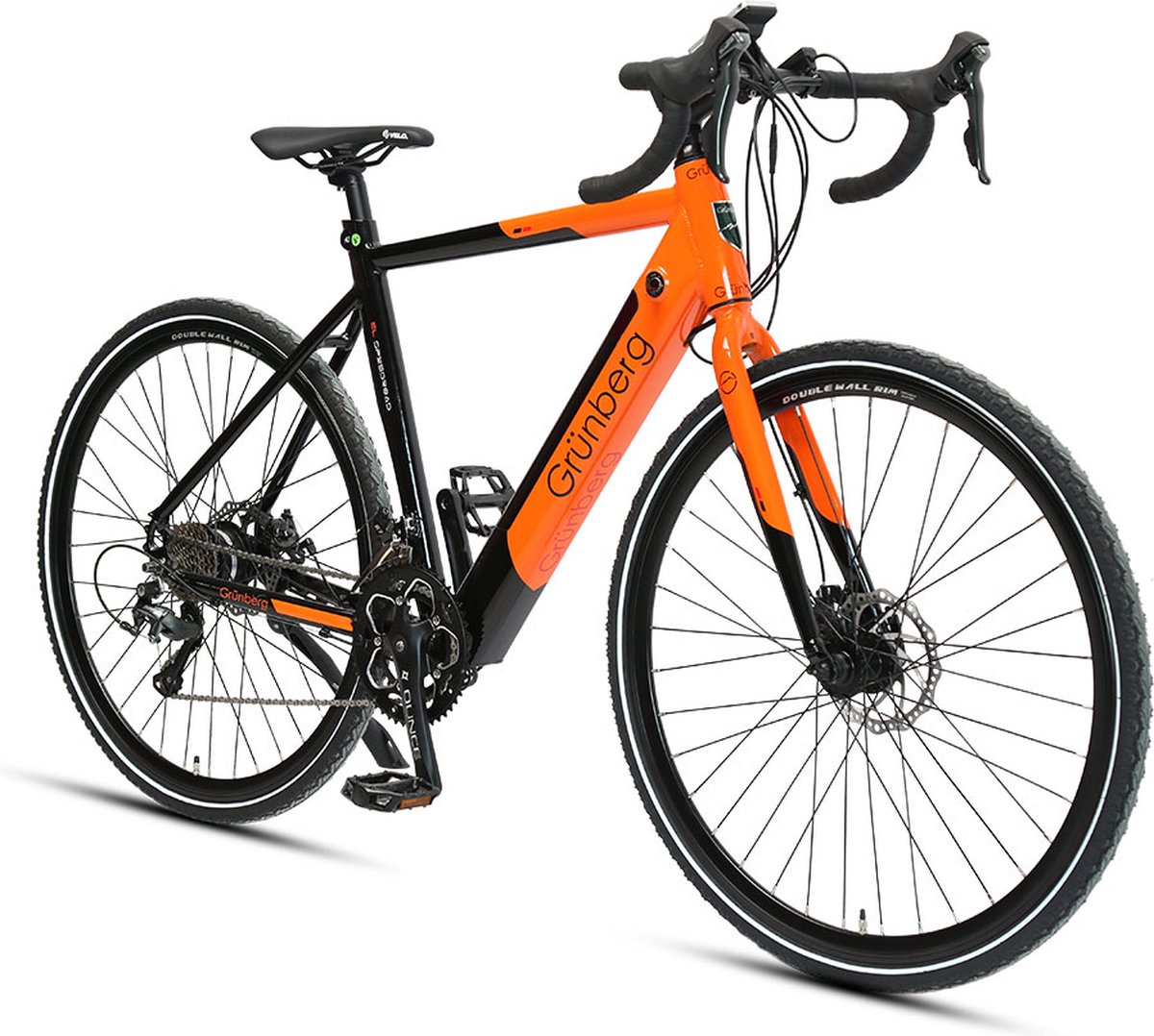 Grünberg El Speed Road S20 – Elektrische Hybridefiets – Zwart / Oranje – Lichtgewicht – 100% rijklaar Fiets (elektrisch) kopen online