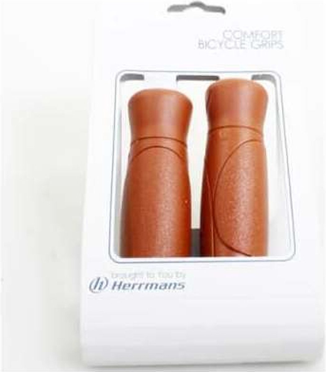 herrmans handvatten cut 93 120mm bruin