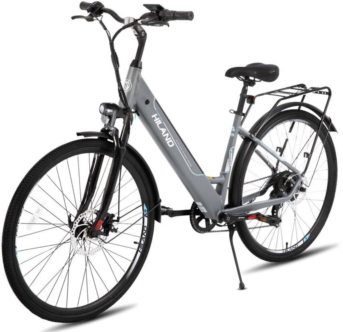 hiland ehd907 elektrische fiets e bike elektrische stadsfiets 250w 27 5 inch grijs
