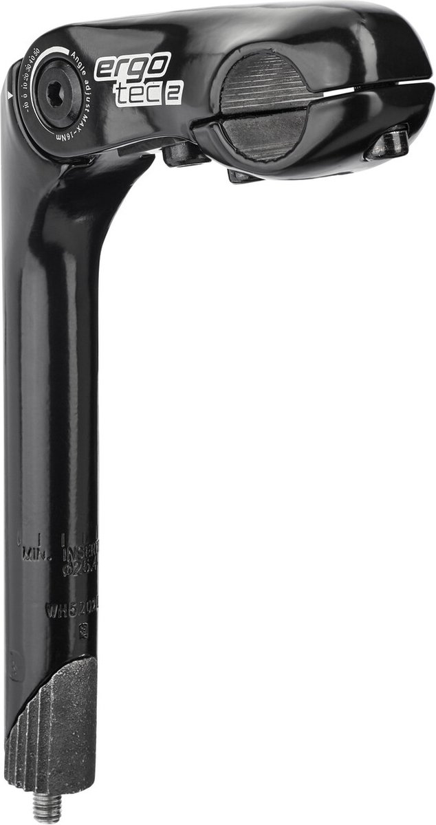 Humpert Kobra Vario Stuurpen Schacht 25,4x180mm, stuur Ø25,4mm, zwart Lengte 90mm Fiets kopen online