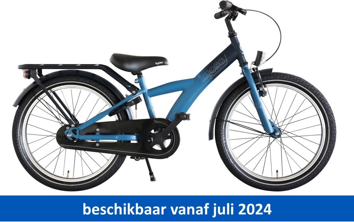 kinderfiets 20 kyoso x rider met remnaaf donkerblauw aqua alleen verkrijgbaar via vakhandel