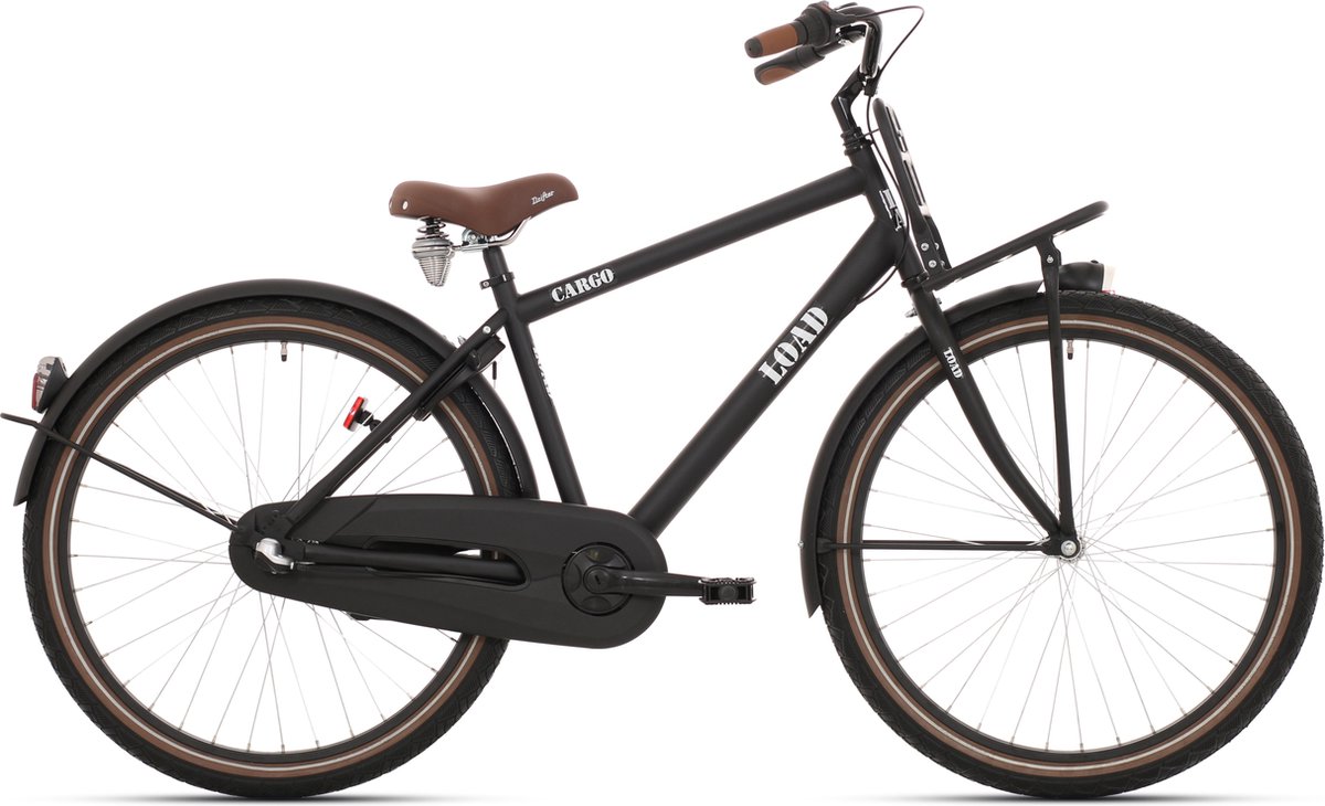 kinderfiets bike fun load jongens 26 inch nexus 3 matt zwart