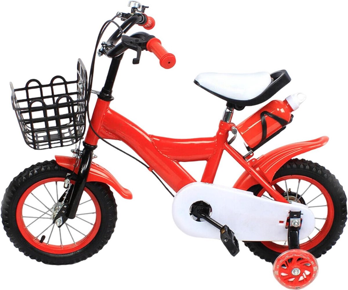kinderfiets kinderfiets vanaf 3 jaar loopfiets met wieltjes 12 inch sportief in hoogte verstelbaar voor jongens en meisjes met slijtvaste banden