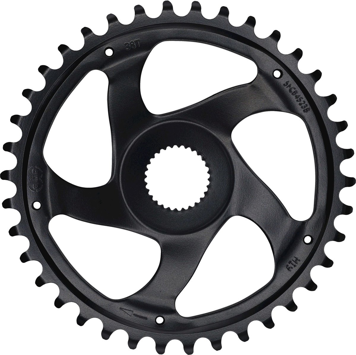 kmc kettingblad e bike 38t zwart