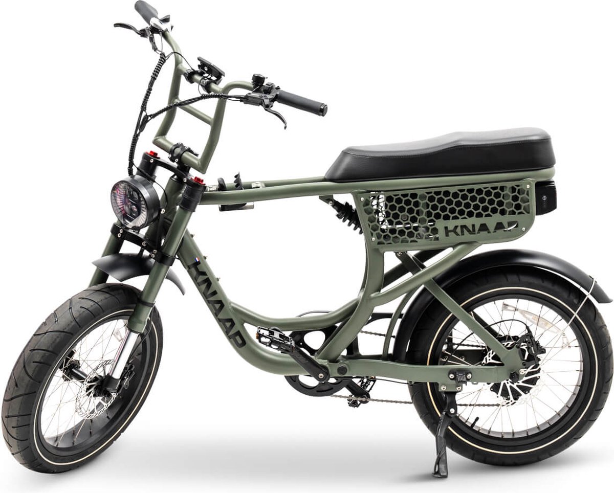 knaap bcn deep green front rack crate elektrische fatbike rijklaar 2 jaar garantie lid van rai vereniging