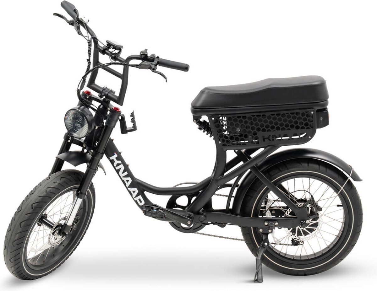 knaap lon black front rack elektrische fatbike rijklaar 2 jaar garantie lid van rai vereniging