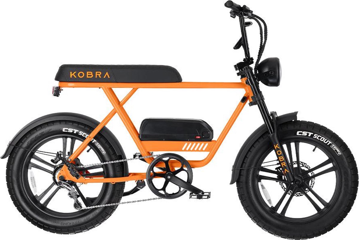 KOBRA V1.2 - Fatbike - Oranje - 250W - Elektrische Fatbike Fiets (elektrisch) kopen online