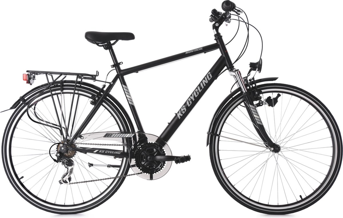 ks cycling fiets 28 inch heren trekkingfiets montreal 21 versnellingen