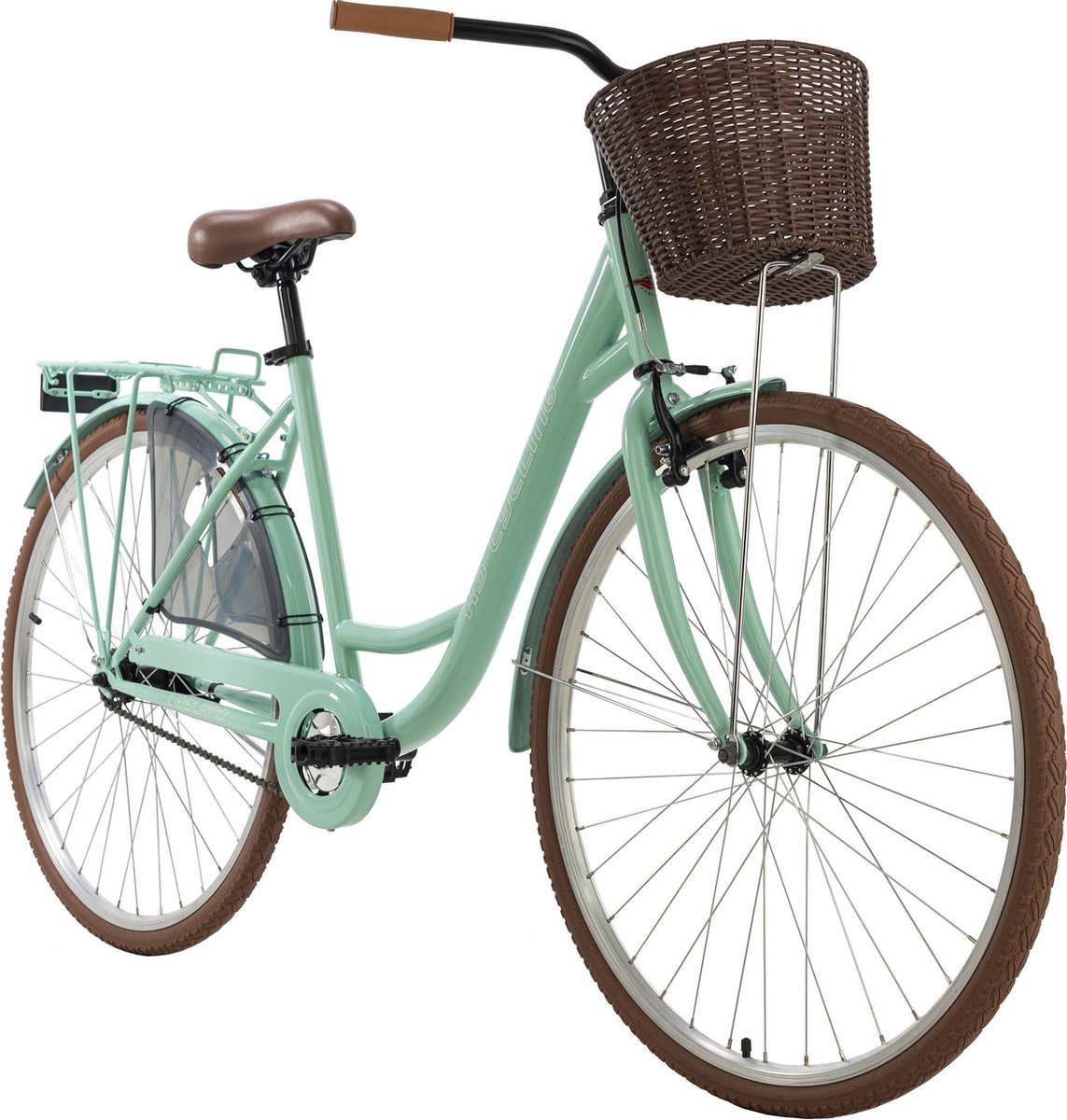 ks cycling fiets damenfiets cityrad zeeland 28 inch groen 48 cm