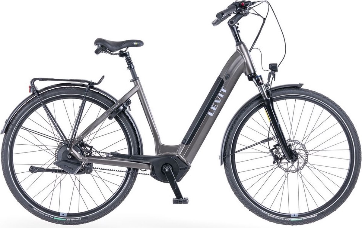 levit calvia 3 automatic mat zwart parelmoer elektrische damesfiets