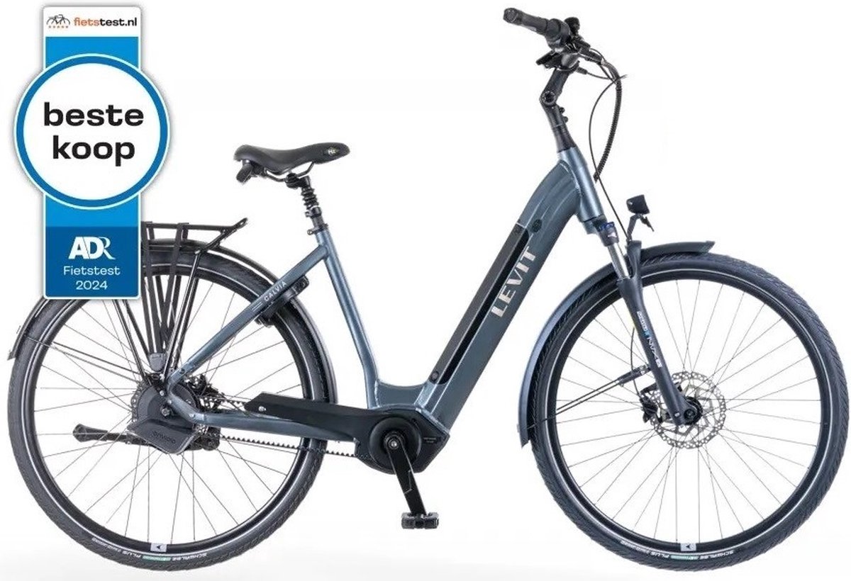levit calvia 3 automatiq mat blauw elektrische damesfiets