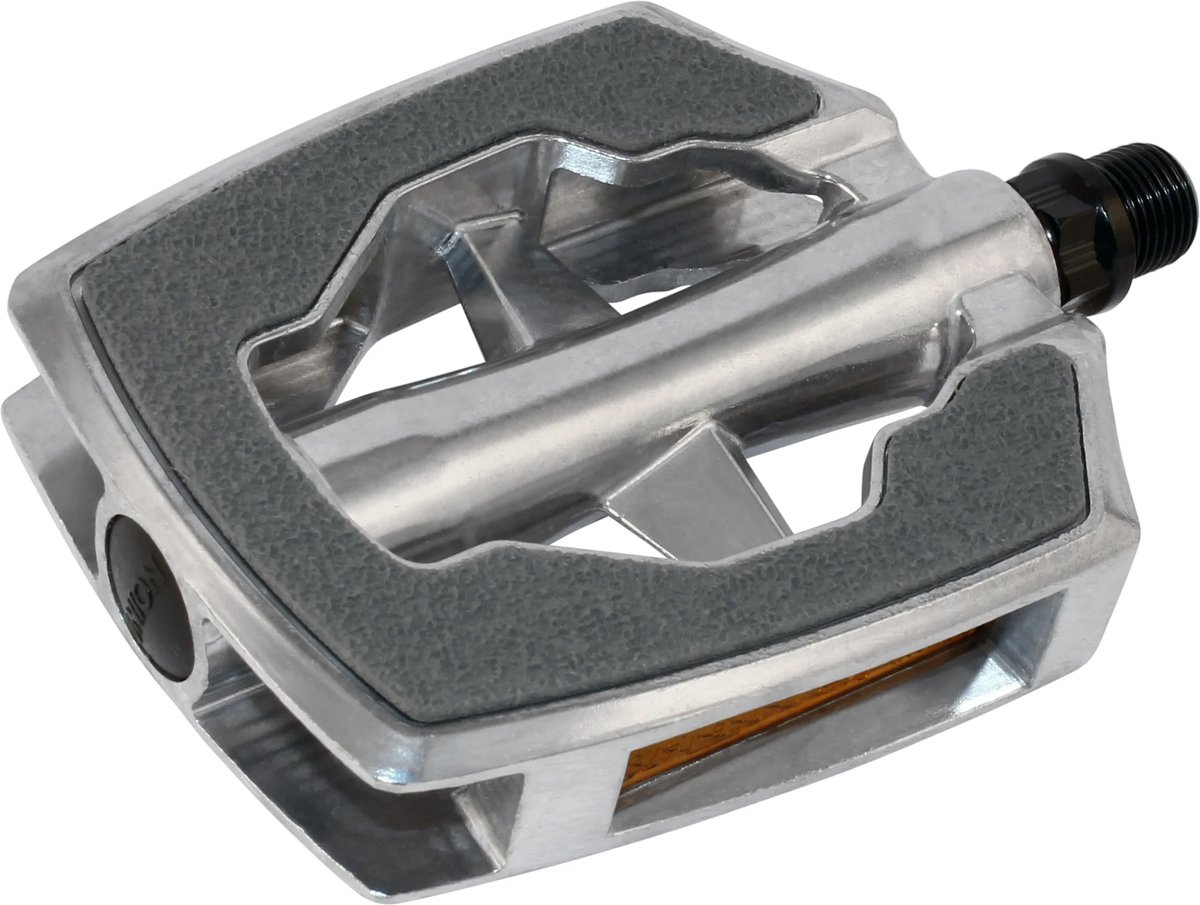marwi pedaalset sp 890 sandblock grijs aluminium zilver