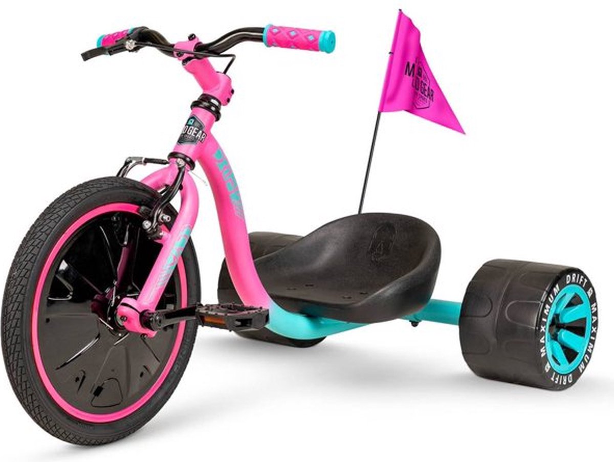mgp trike drift bike in roze en teal