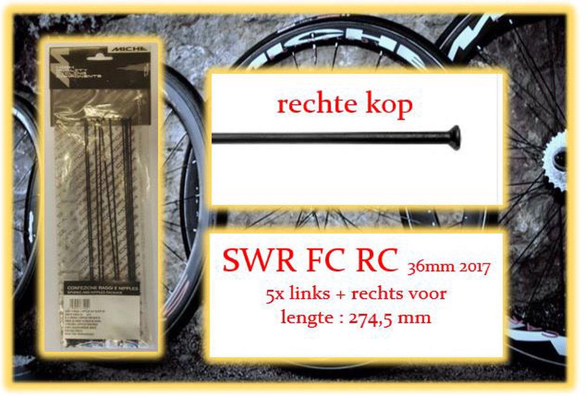 miche spaak nip 10x lv rv swr fc rc 36mm draadvelg 2017