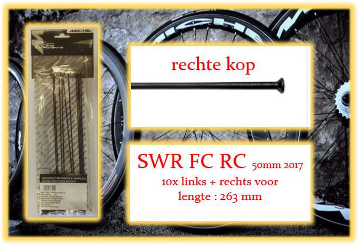 miche spaak nip 10x lv rv swr fc rc 50mm draadvelg 2017