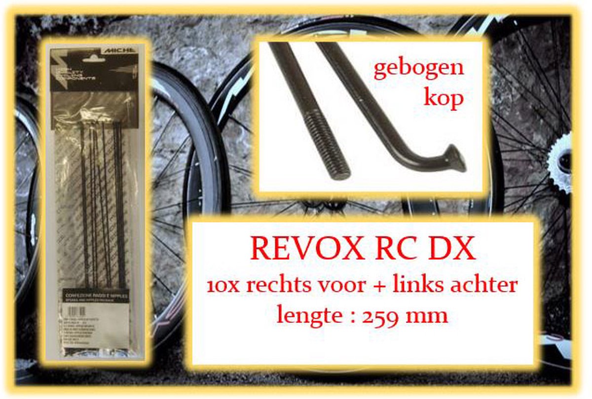 miche spaak nip 10x rv la revox rc dx draadvelg