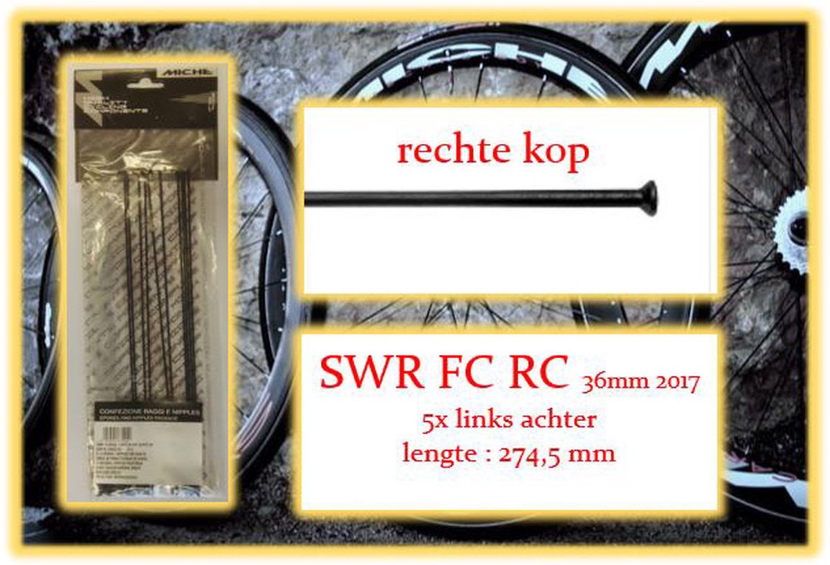 miche spaak nip 5x la swr fc rc 36mm draadvelg 2017