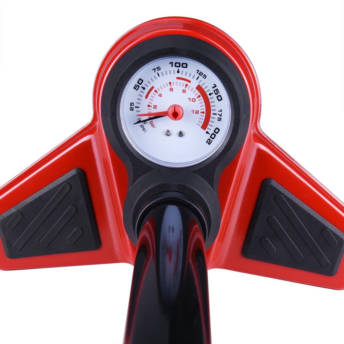Monzana Fietspomp - incl. 3 Extra Adapters 100 cm Slang – Zwart Fiets kopen online