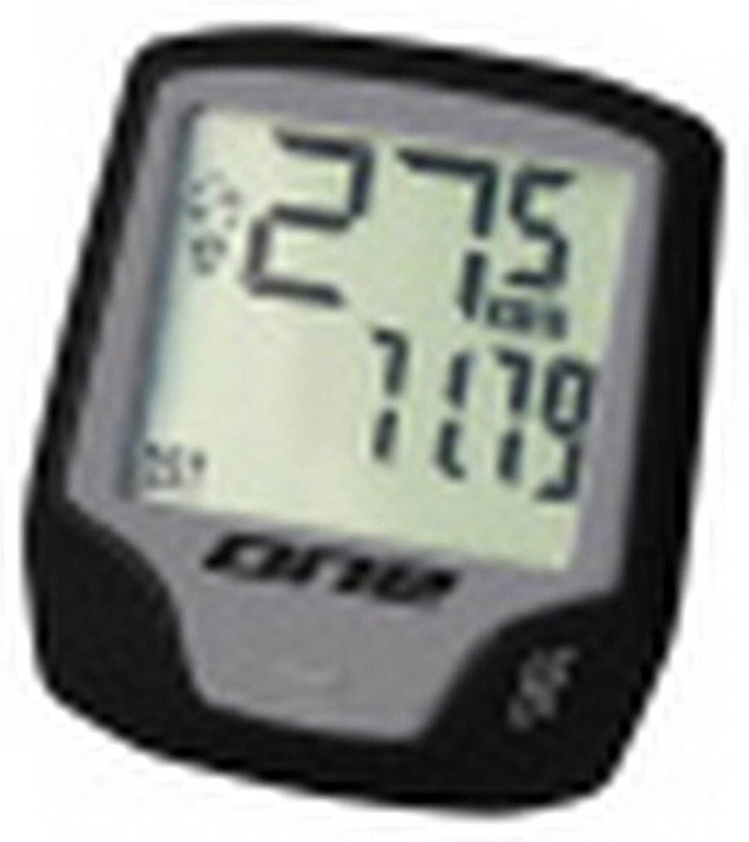 one fietscomputer 8 bedraad unisize black grey