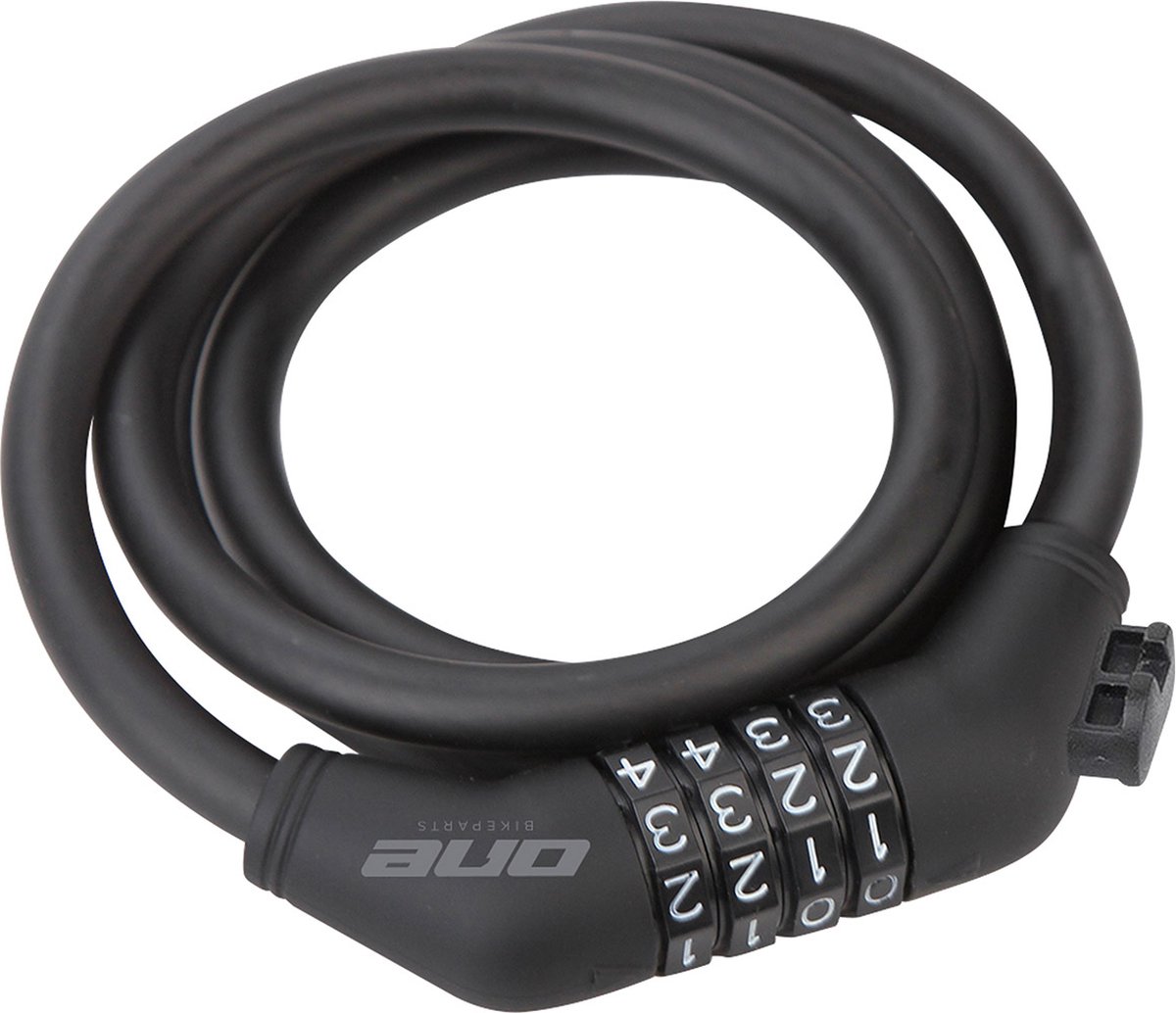 one kabelcijferslot 10120 10mm 120cm black grey