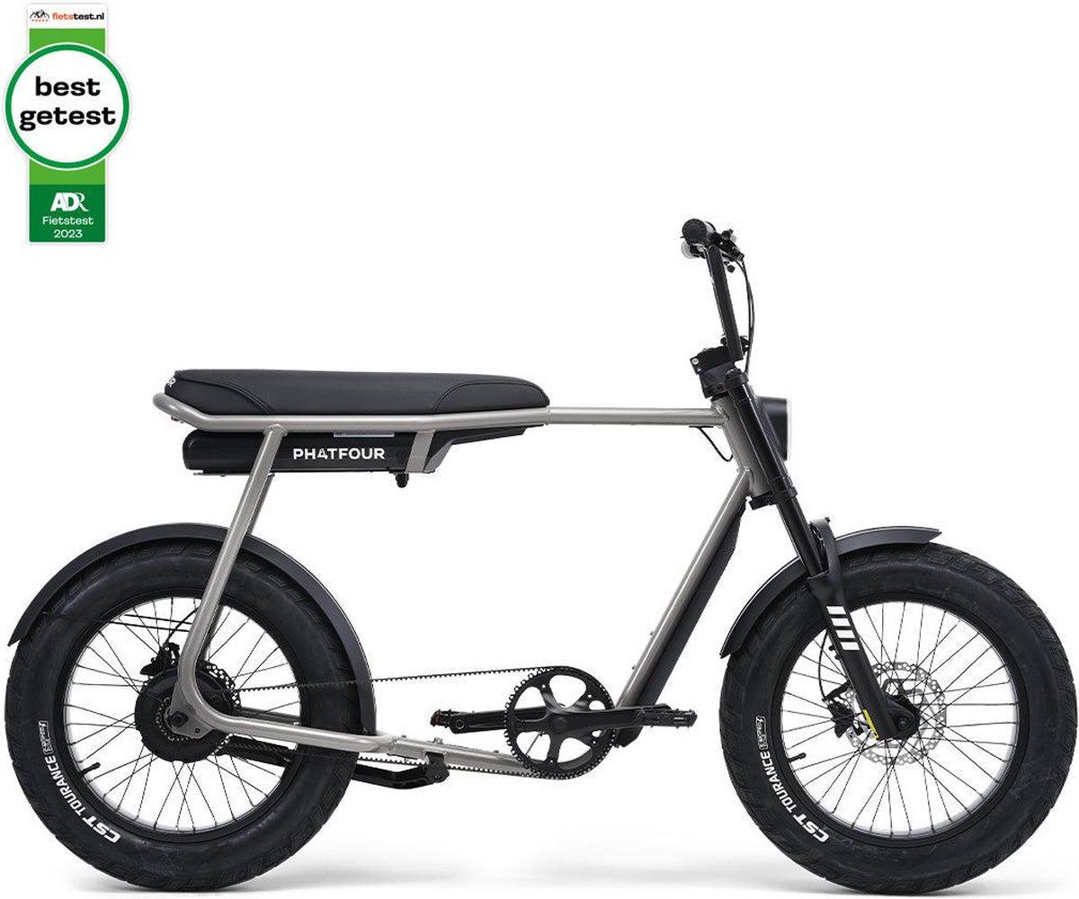 Phatfour FLX+ - Fatbike - Grijs - 250W - Elektrische Fatbike Fiets (elektrisch) kopen online