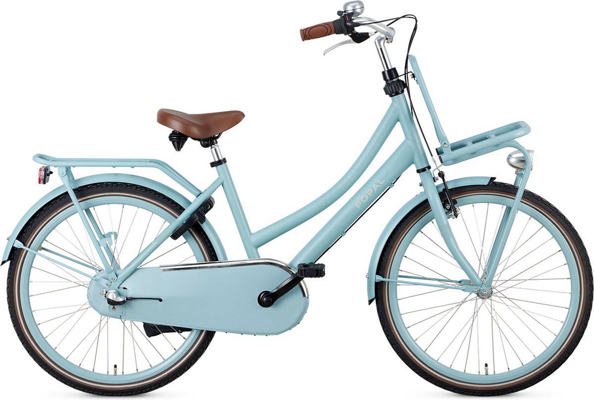 popal daily dutch basic n3 kinder transportfiets 24 inch mat blauw