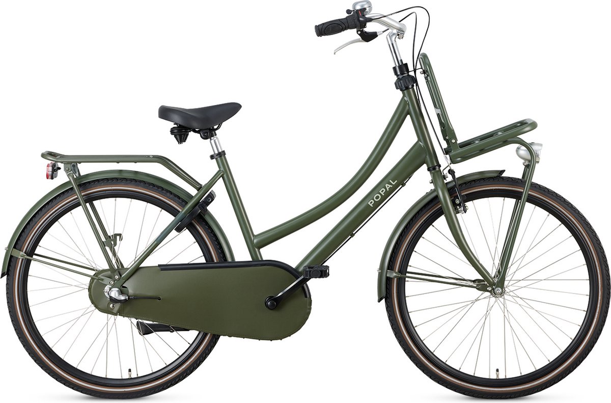popal daily dutch basic n3 kinder transportfiets 26 inch legergroen