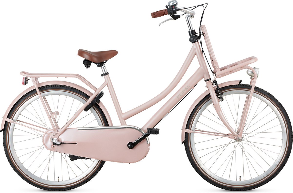 popal daily dutch basic n3 kinder transportfiets 26 inch zalmroze