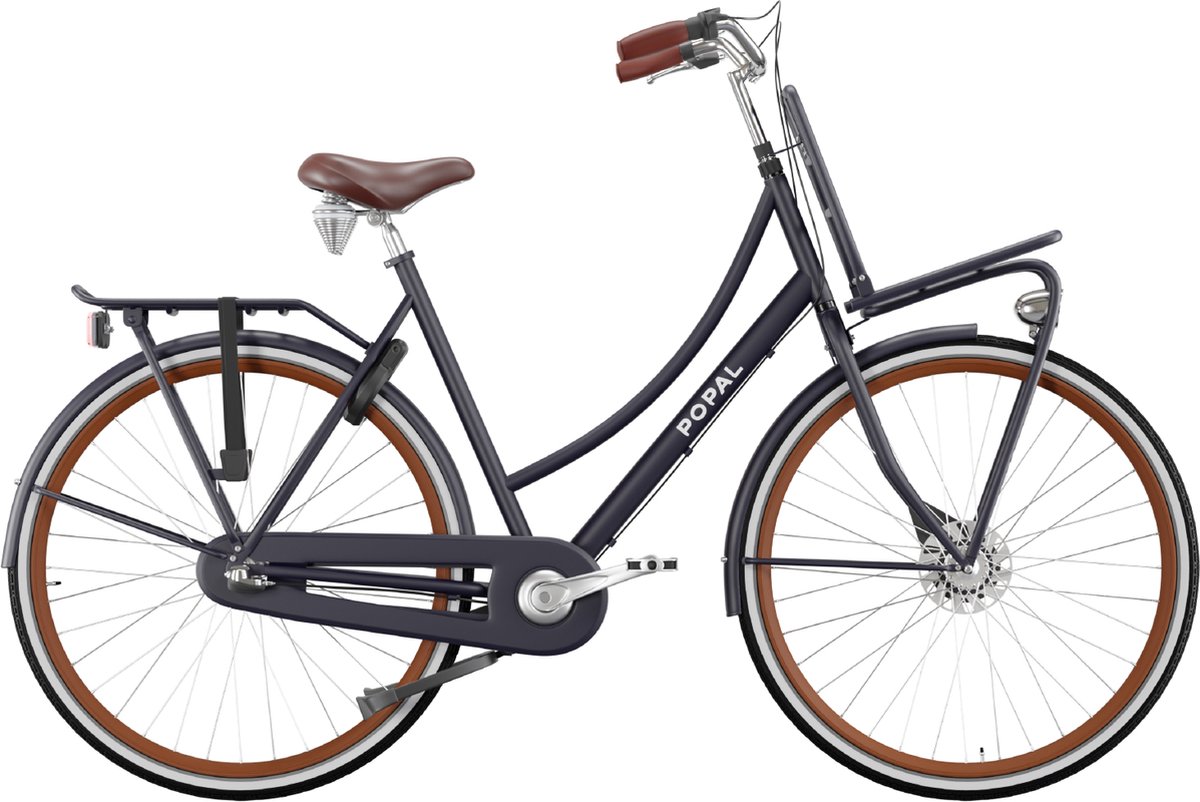 popal daily dutch prestige n3 transportfiets stadsfiets dames 53 centimeter petrol blauw