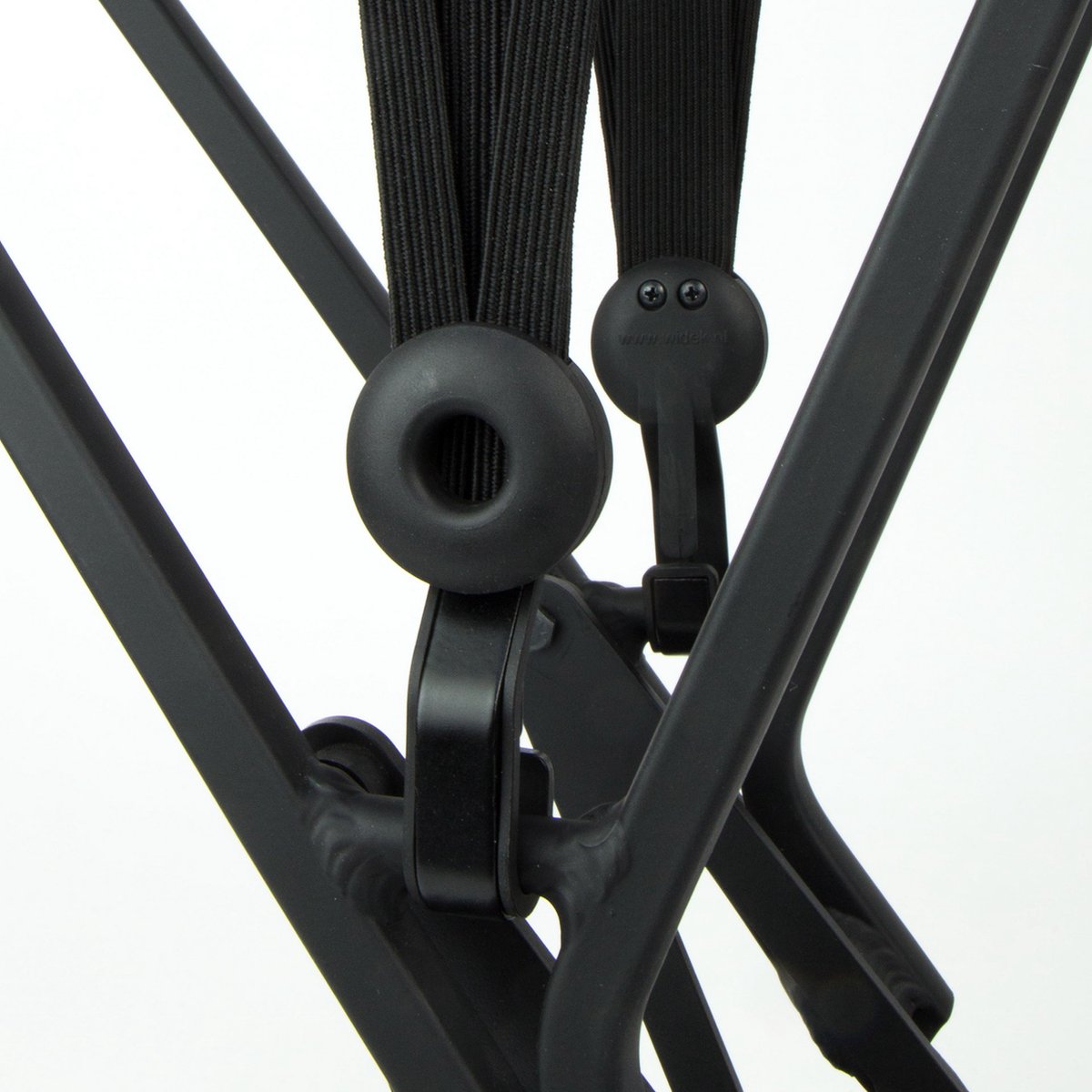 qibbel triobinder eye met haak 3x12mm zwart steengrijs