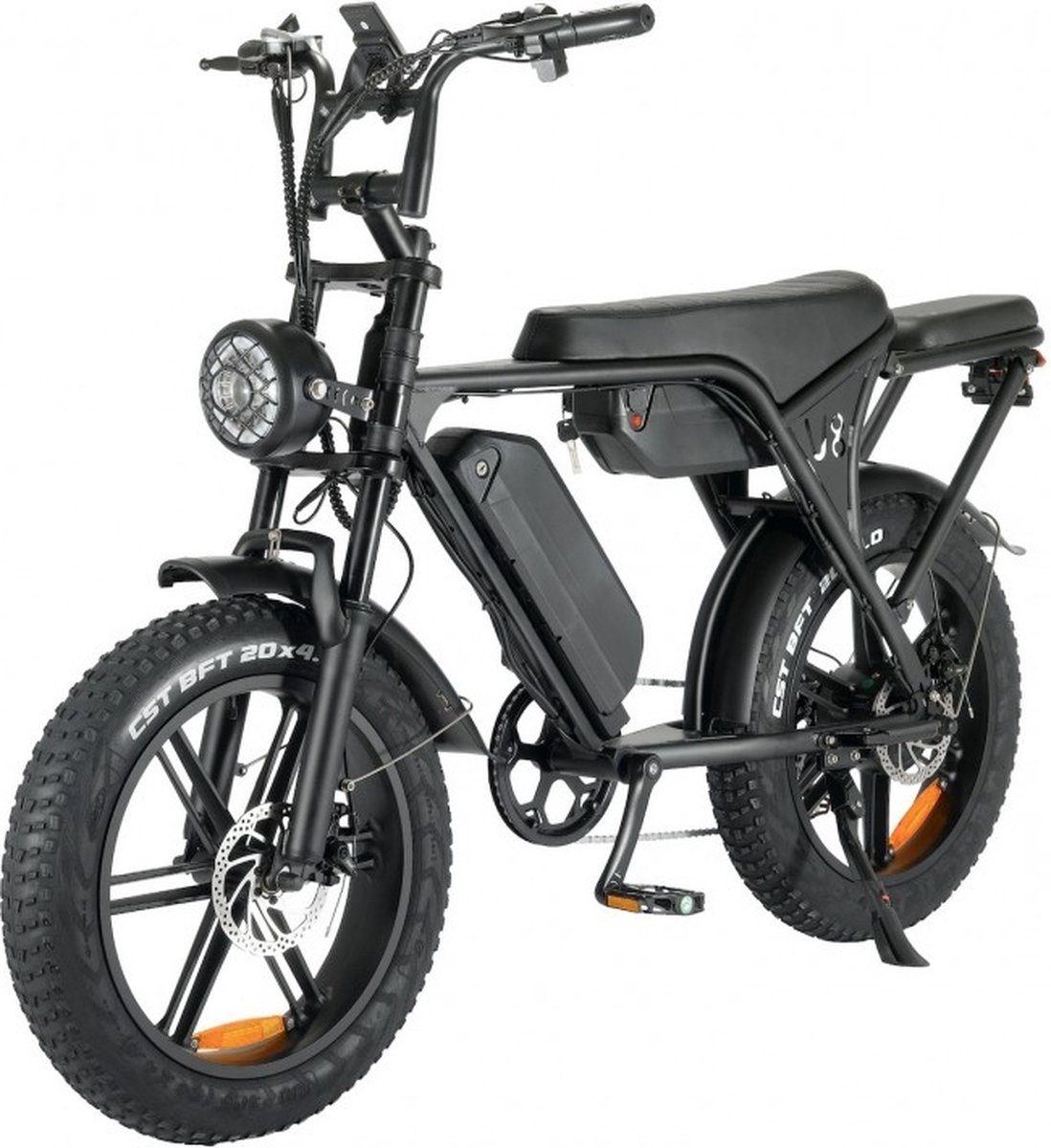 qivelo shuttle v10 twin fatbike zwart elektrische fatbike