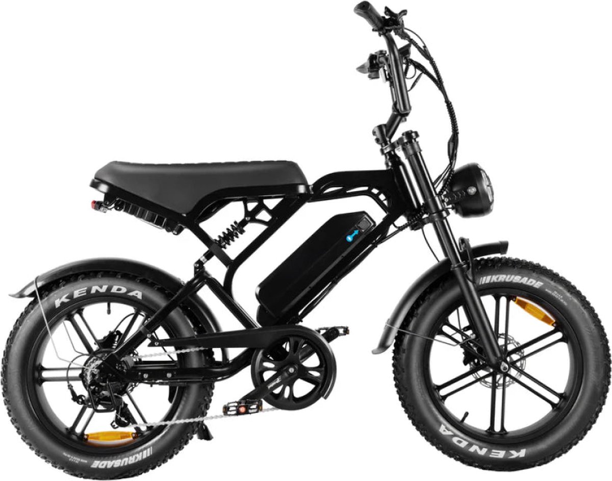 QM Wheels V20 - Fatbikes - Zwart - 250W - Elektrische Fatbike Fiets (elektrisch) kopen online