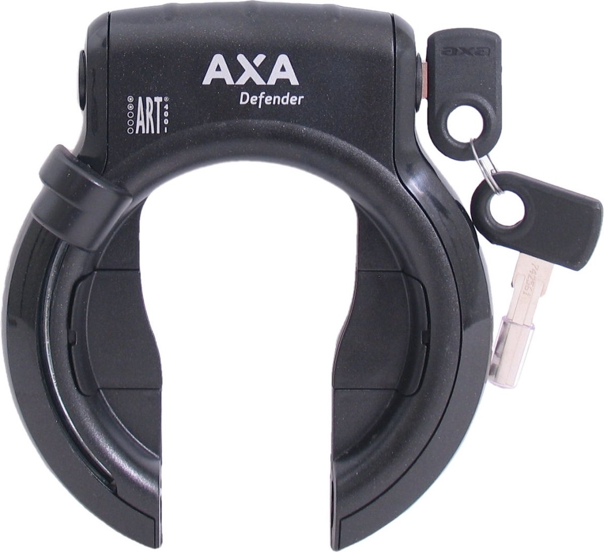 ringslot axa defender met panasonic cilinder glanzend zwart werkplaatsverpakking