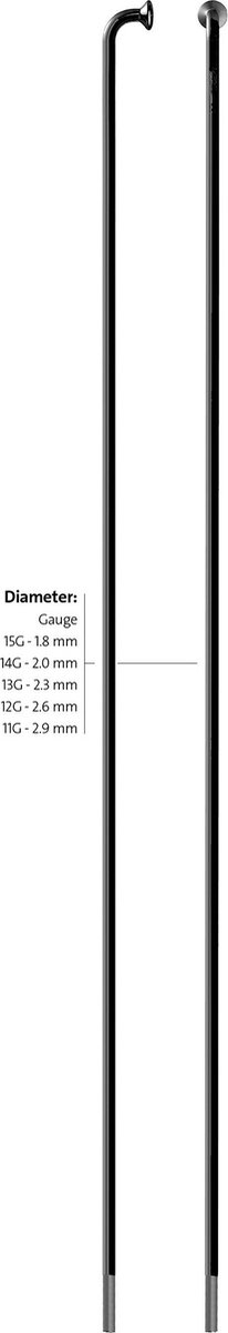 Roland Spaak 13-194 Leader RVS zwart zonder nippel (100st) Fiets kopen online