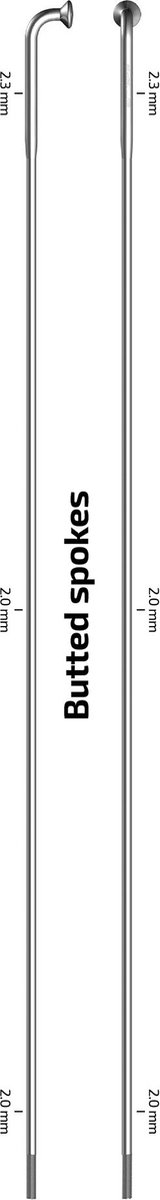 sapim spaak 14 238 x strong rvs zonder nippel 100st