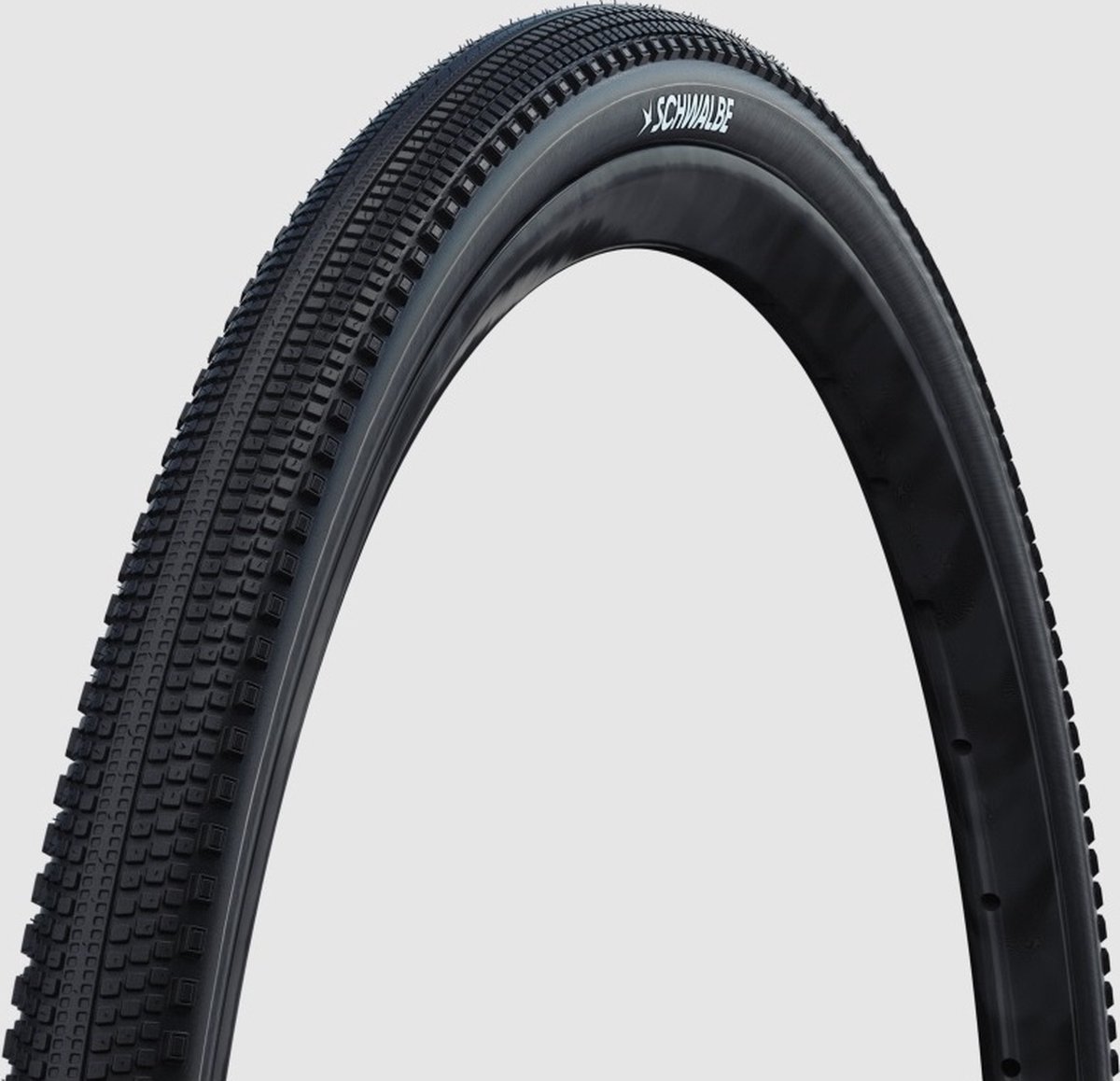schwalbe g one comp k guard green compound 700 x 40 stijve gravelband zilver 700 x 40