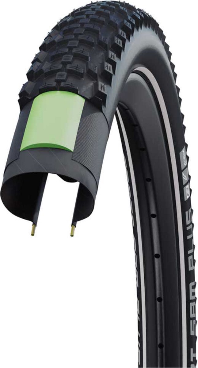 schwalbe smart samoa plus addix performance hs624 27 5 x 2 35 mtb band zilver 27 5 x 2 35