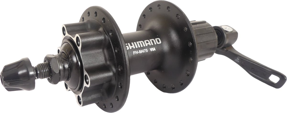 Shimano Achternaaf - 8/9/10 speed - FH-M475 - 36 gaats - 6 bouts met remschijf bevestiging - Zwart Fiets kopen online