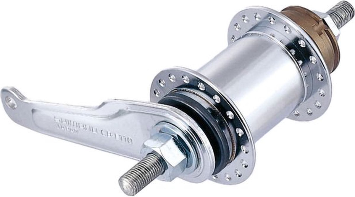 shimano achternaaf remnaaf e110 36g zilver