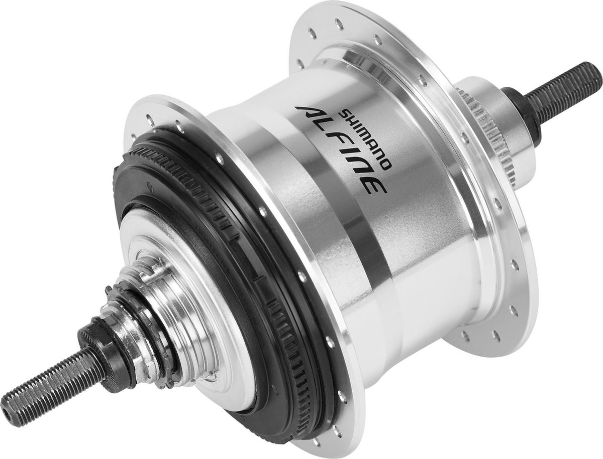 shimano alfine sg s7001 naaf voor schijfrem 11s zilver uitvoering 36 gaats