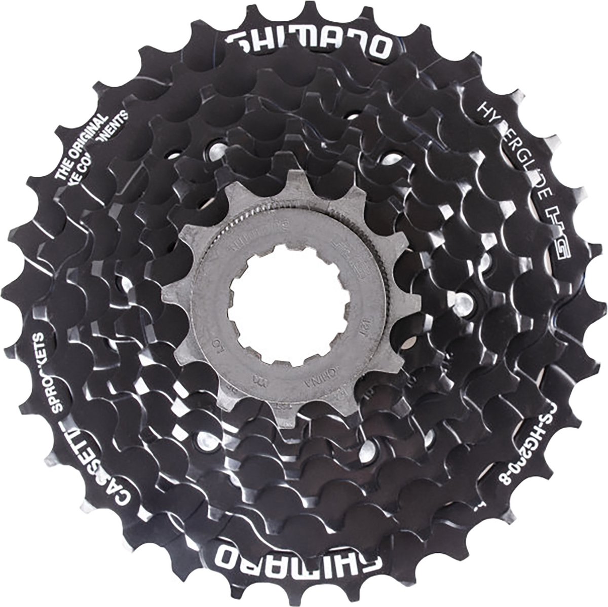 Shimano cs-hg200 cassette 8-speed 12-32 tands zwart oem Fiets kopen online