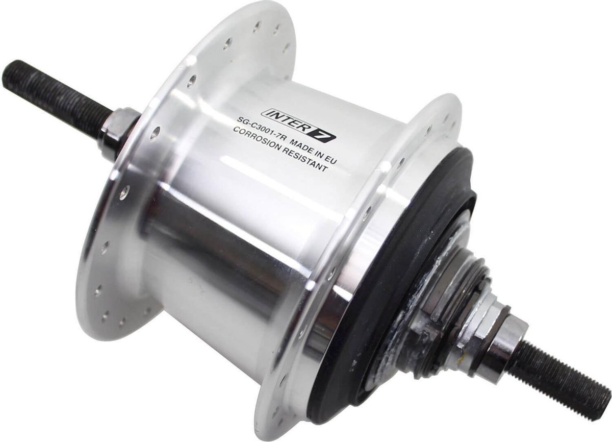 shimano nexus c3001 7s achternaaf zilver 36h 10 x 130 mm